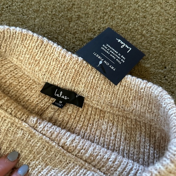 👖Lulu’s Chill Mood Heather Beige High-Rise Pants👖 - Picture 2 of 4